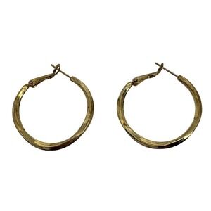 Y2K Gold Tone Hoop Earrings Women's Jewelry Classic Everyday Minimalist‎ Style